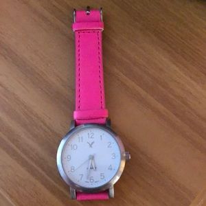 Pink banded AEO watch